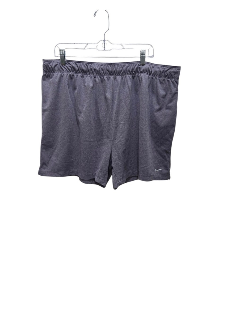 Nike Dri-FIT Womens XXL Heathered Lavender Foldover Waist Athletic Shorts 5"